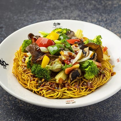 Shrimp & Chicken Pan Fried Noodles