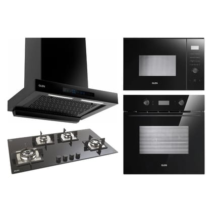 Glen Chimney + Hob + Oven + Microwave Combo GLCHOM-09