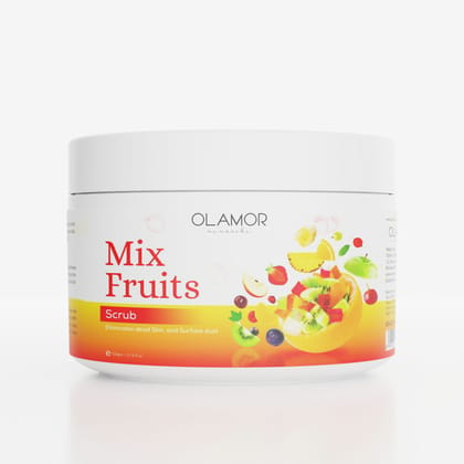 Mix Fruits Face Massage Scrub to Clear Pores & Acne Skin - 500g