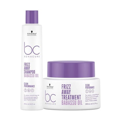 Schwarzkopf Professional Bonacure Keratin Smooth Perfect Conditioner and Mask Combo Pack of 2-200ml+200ml