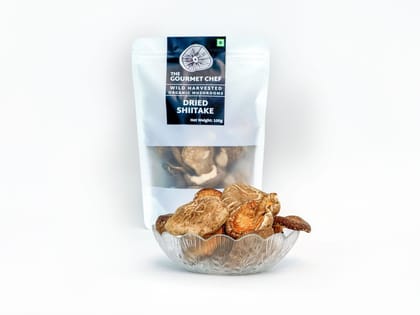 THE GOURMET CHEF Wild Harvested Dried Shiitake Mushroom, 100 gm