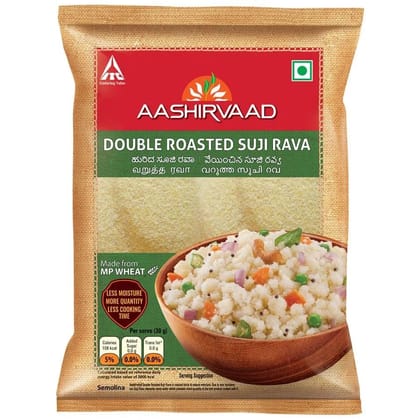 Aashirvaad Double Roasted Suji Rava, 500 gm