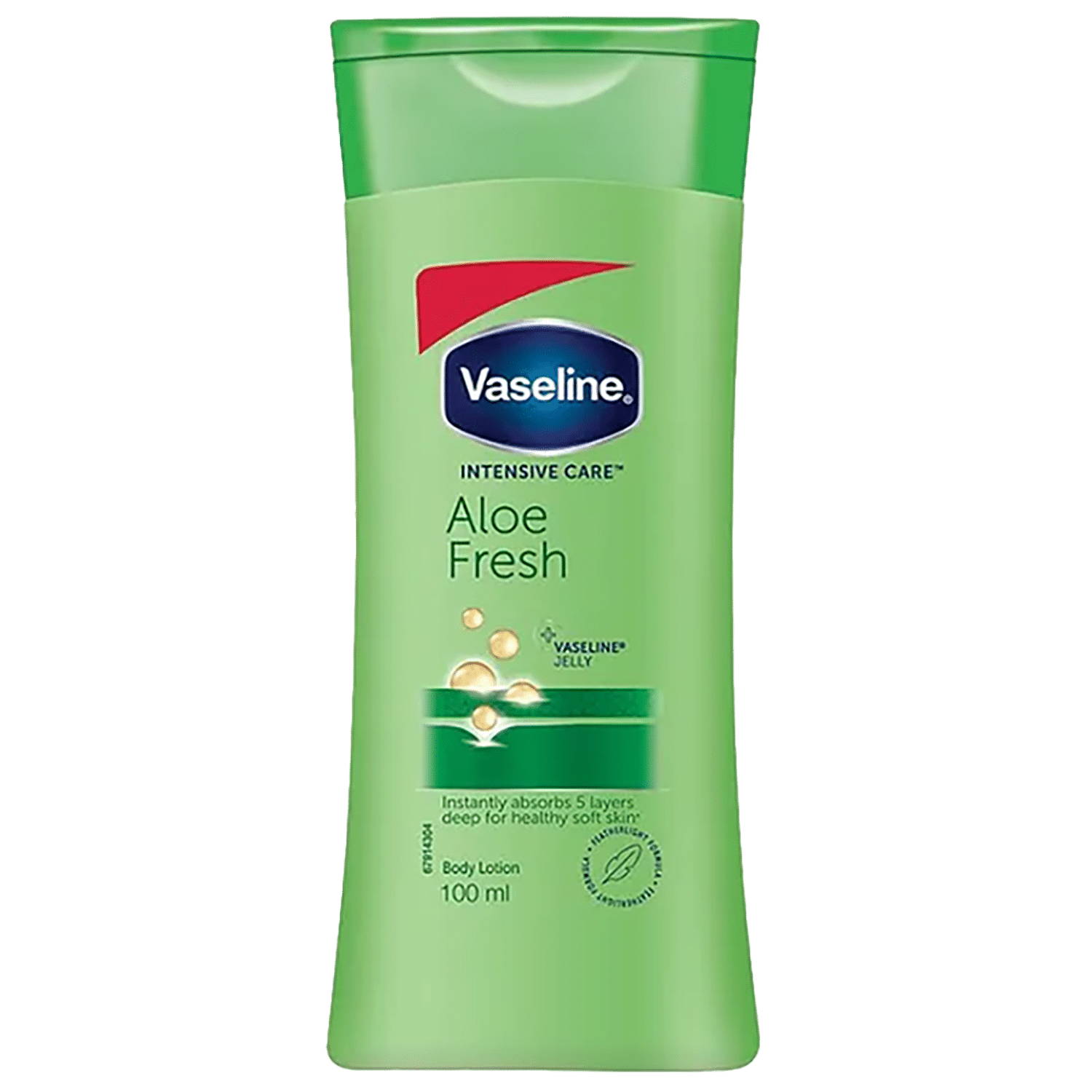 Vaseline Intensive Care Aloe Fresh Body Lotion - For Healthy Soft Skin + Vaseline Jelly, Instantly Absorbs 5 Layers Deep, 100 Ml