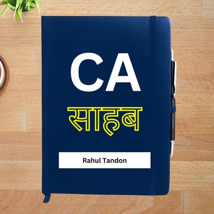 CA Sahab Personalized Diary-Blue