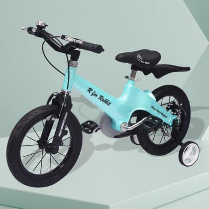 Tiny Toes Rapid 14T Bicycle - Single Structure, Adjustable Seat & Handlebar, 95% Installed-Lake Blue