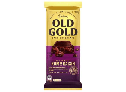 Cadbury Old Gold Rum N Raisin Dark Chocolate