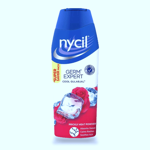 Nycil Cool Gulabjal Prickly Heat Talcum Powder, 400 gm Bottle