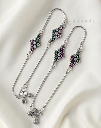 Silver Anklets CHA029 (Pair)