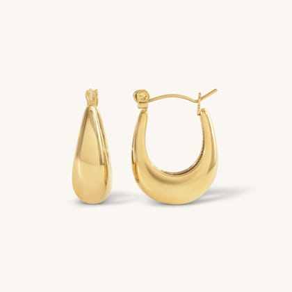 Edwina Hoops - 18K Gold Plated