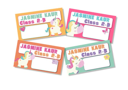 Book Labels - Unicorn Magic-12