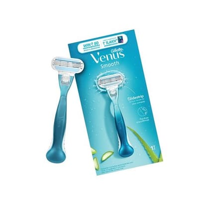 Gillette Venus Hair Removal Razor - With Aloe Vera, Provides Soft Skin, For Women, 1 Unit Box