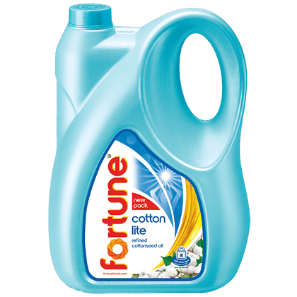 Fortune Cotton Lite Refined Cottonseed Oil, 5 L Jar