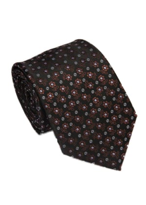 Men's Dots Formal Necktie - Black-Free / Black