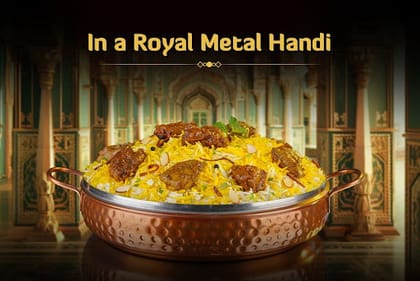 Do Gosht Ki Dum Biryani (Mutton & Chicken Dum Biryani - Serves 4-5)