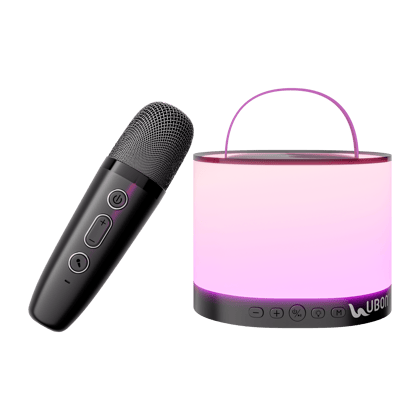 UBON SP-190 Light up Series Wireless Speaker: Premium Sound, Long Battery Life, and Versatile Connectivity-Black