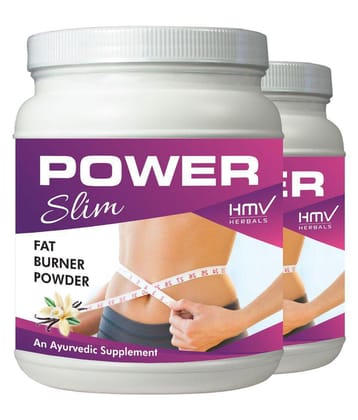 HMV Herbals Power Slim- Herbal Fat Cutter Vanilla Powder 200 gm Pack Of 2