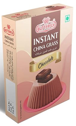 Butterfly Instant China Grass, 50g (Chocolate)  by Butterfly Dessert Mixes and Bakery Needs.