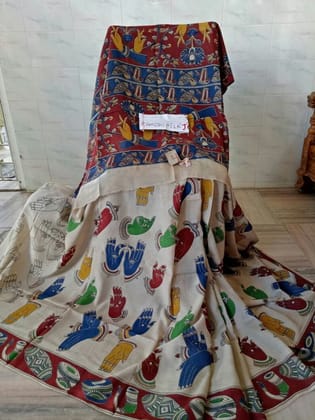 AWESOME LINEN COTTON PRINTED SAREE - 2002