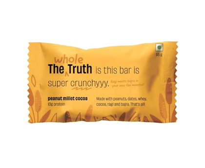 The Whole Truth | 13g Protein Bar | Peanut Millet Cocoa