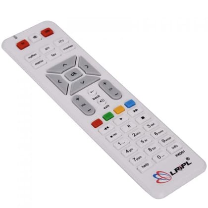 LRIPL Compatible Remote for AIRTEL HD Digital TV Set-TOP Box Remote Control with Recording Function White (Also Work with TV)