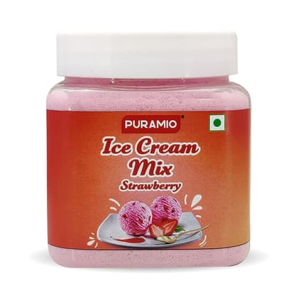 Puramio Ice Cream Mix, (Strawberry), 250 gm