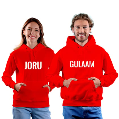 Joru Gulam Matching couple Hoodie-Red / S / S