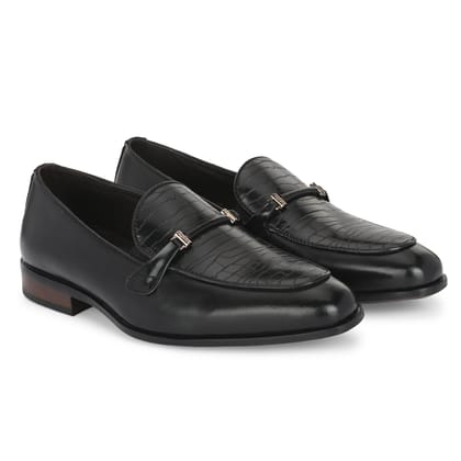 Buckled Formal Loafers For Men by Egoss-11 / Black / Limited Edition