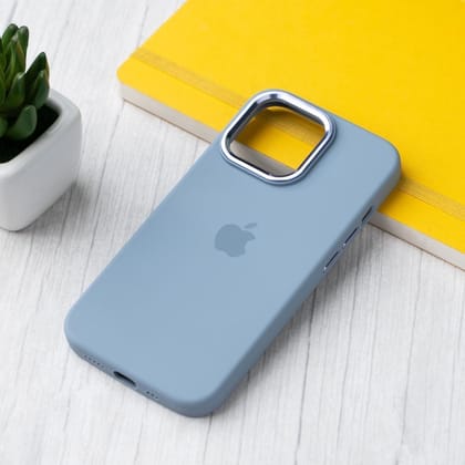 iPhone 13 Pro Back Cover / Silicone Luxury Protective Case-Sierra Blue