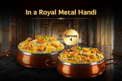 Nawabi Handi Ki Jodi (Veg, Serves-4)