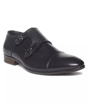 Paragon Office Artificial Leather Black Formal Shoes - None