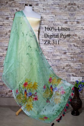 Digital Printed Linen Scarf