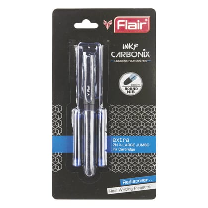 FLAIR Inky Carbonix fountain Pen (Pack of 1)