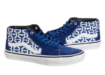 Vans Skate Grosso Mid Supreme Monogram S Logo Royal-UK 7.5