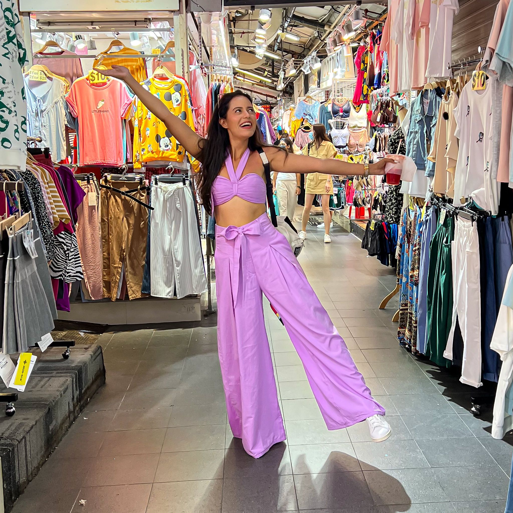 Aakriti Rana in Aster Bow Cotton Co-ord Set-XS