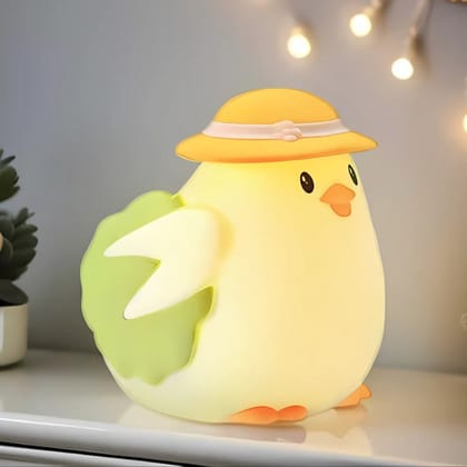 Chicklet: Lettuce Vegetable & Chicken Cute Silicone RGB LED Lamp & Night Light