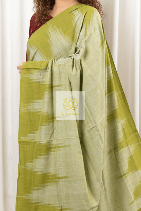 Kargil Cotton Saree-Pastel Green
