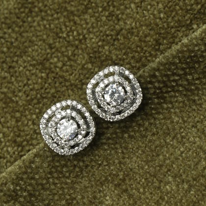 Zirconia Ora Stud Earrings