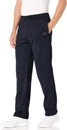 Romano nx Men's 100% Cotton Regular Fit Trackpants with Two Side Zipper Pockets-Large