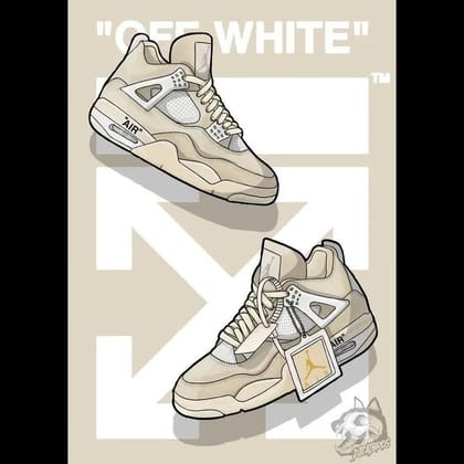 Off White Sneakers Poster-A4