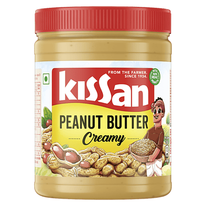 Kissan Creamy Peanut Butter, High Protein, With Perfectly Roasted Peanuts, Naturally Gluten Free, 920 g