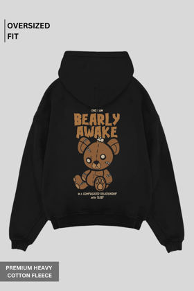 Bearly Awake - Oversized Hoodie-XS-S