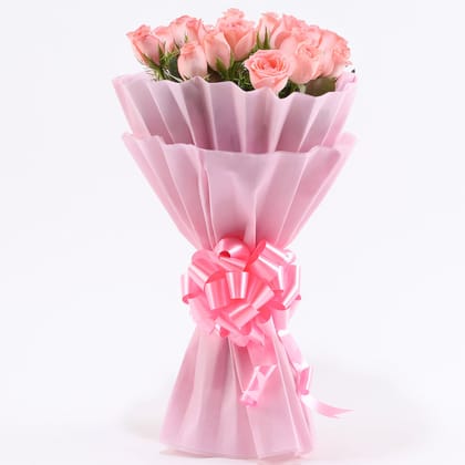 Endearing 20 Pink Roses Bouquet