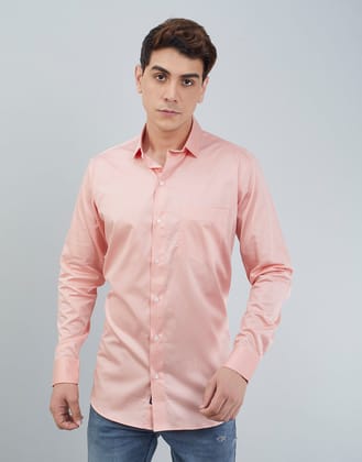 Rugged Coral Plain Shirt-39 - M