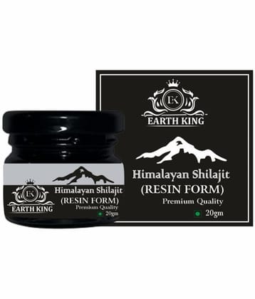 EARTH KING Himalayan Shilajit Resin for Men & Women - 20Gm (Pack of 1)