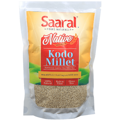 Saaral Native Rice & Millets, Kodo Millet, Rich In Fibre, Gluten, Free, 500 G