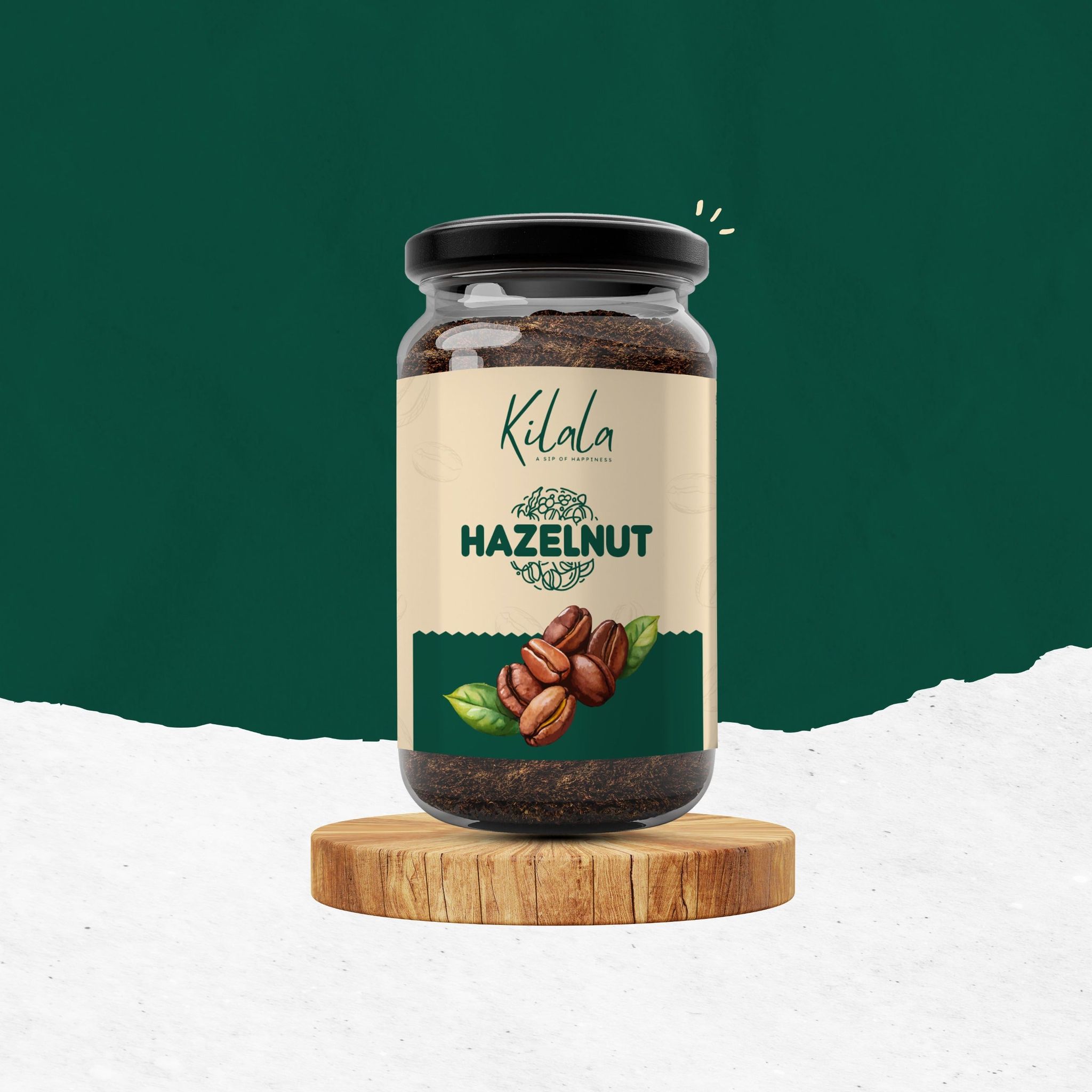HAZELNUT FLAVOURED INSTANT COFFEE - 60 GM-60GM