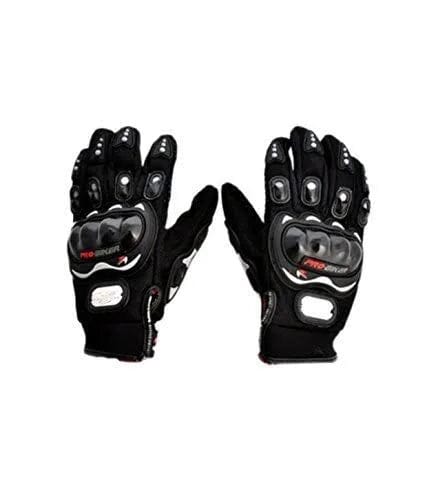 Probiker Motorcycle Riding Gloves Red Color-Black