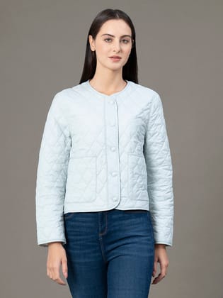 RedTape Round Neck Jacket for Women | Button Closure | Enhanced Comfort