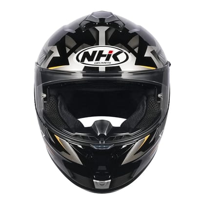 NHK K5R Wingstar Black & golden color Helmet-S