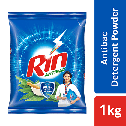 Rin Advanced Anti Bactierial Detergent Powder, 1 Kg